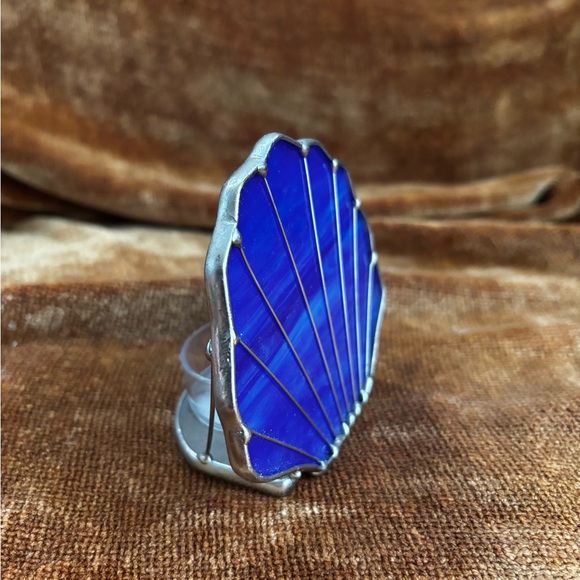 Stained Glass Shell Candle Votive - Picture 3 of 4